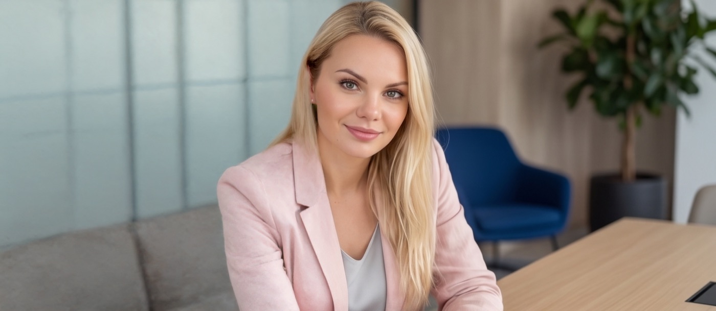 Hanna Kreft-Cichorek w biurze
